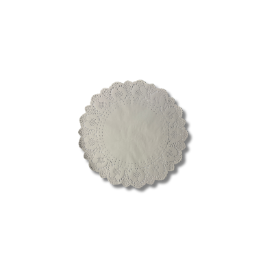 Pizzo rot. 34cm. bianco 1x10(100)